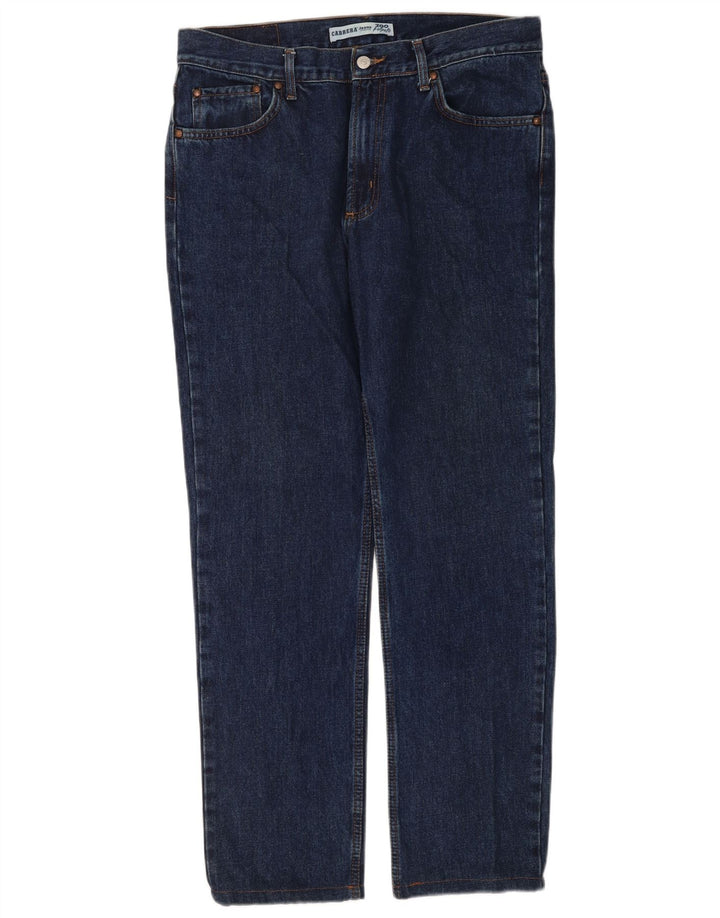 Carrera Mens 700 Straight Jeans W36 L32 Navy Blue Cotton