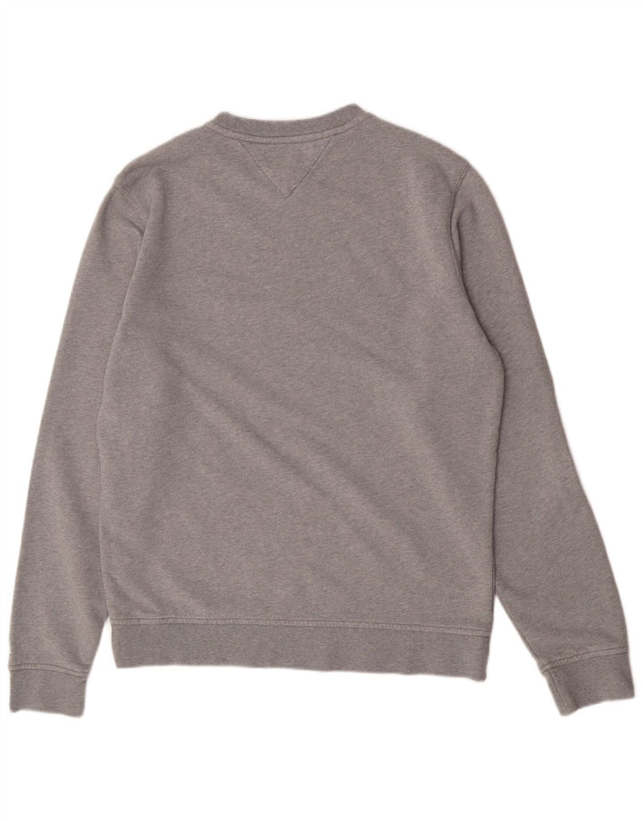 Tommy Hilfiger Mens Graphic Sweatshirt Jumper XL Grey Cotton