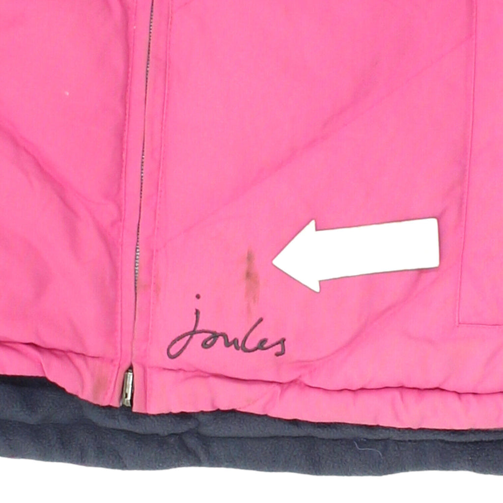 Joules Womens Pink Navy Reversible Padded Fleece Gilet Jacket | Vintage Designer | Vintage Messina Hembry | Thrift | Second-Hand Messina Hembry | Used Clothing | Messina Hembry 