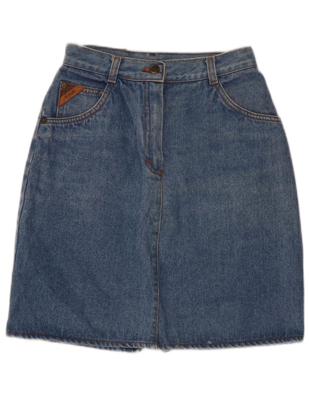 El Paso Womens Denim Skirt W24 XS Blue