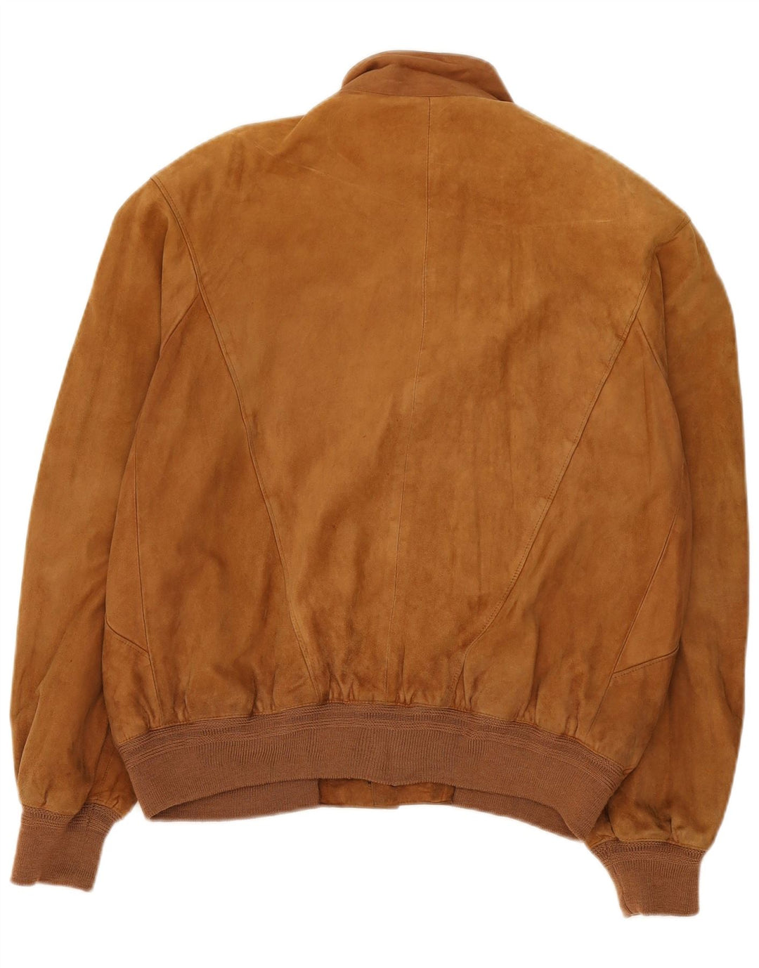 Vintage Mens Suede Bomber Jacket IT 50 Large Beige