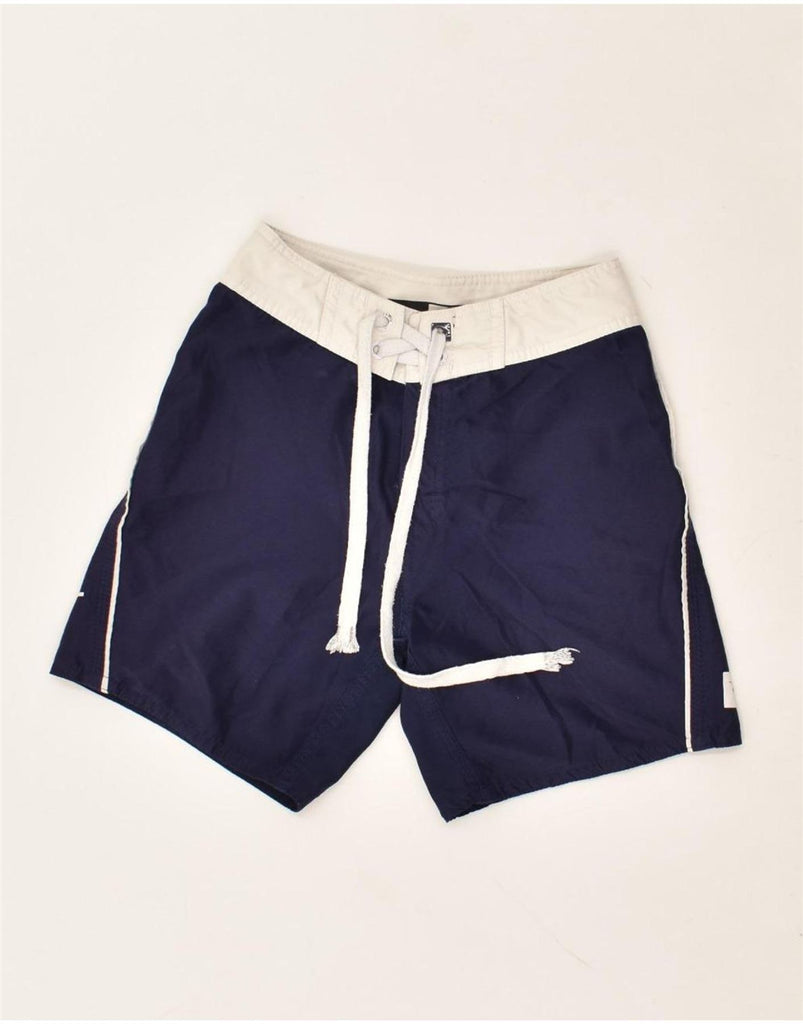 RIP CURL Boys Graphic Swimming Shorts 7-8 Years Navy Blue Polyester | Vintage Rip Curl | Thrift | Second-Hand Rip Curl | Used Clothing | Messina Hembry 