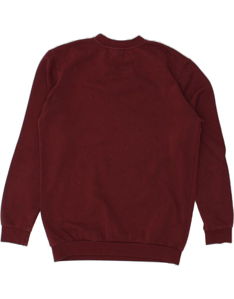 SERGIO TACCHINI Mens Sweatshirt Jumper Medium Burgundy Cotton | Vintage Sergio Tacchini | Thrift | Second-Hand Sergio Tacchini | Used Clothing | Messina Hembry 