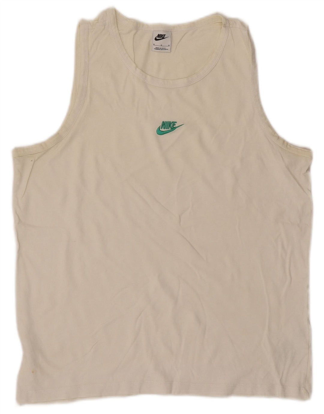 Nike Mens Vest Top Medium White Cotton