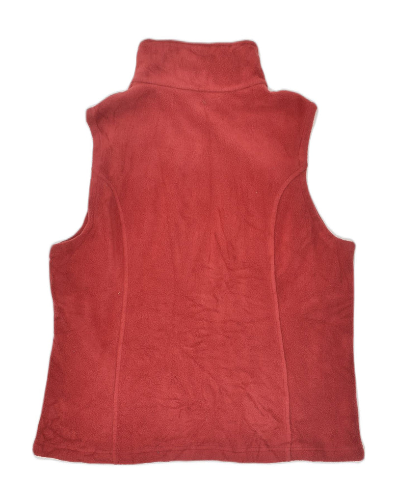 COLUMBIA Womens Fleece Gilet UK 16 Large Red Polyester | Vintage Columbia | Thrift | Second-Hand Columbia | Used Clothing | Messina Hembry 