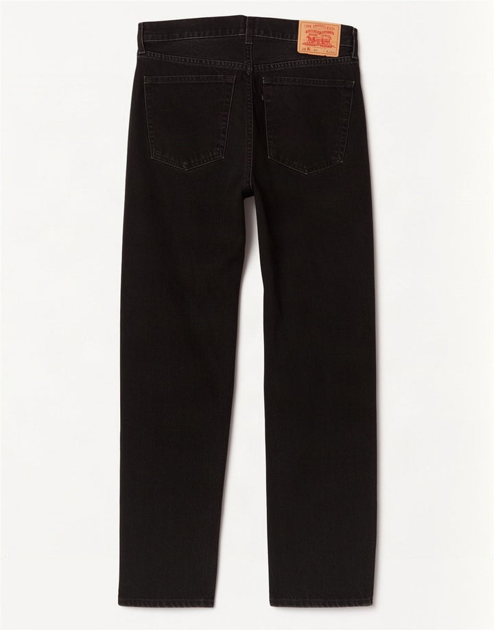 Levi's Mens 521 Tapered Jeans W36 L32 Black Cotton