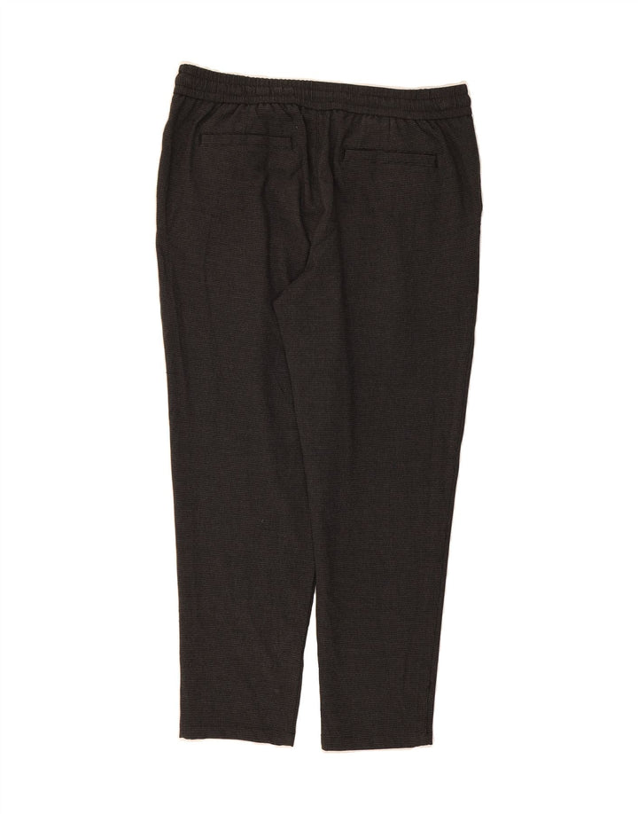 ZARA Womens Pegged Casual Trousers XL W36 L29 Grey Houndstooth Vintage Zara and Second-Hand Zara from Messina Hembry 