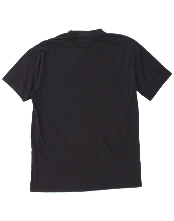 Champion Mens Graphic T-Shirt Top Small Black Cotton