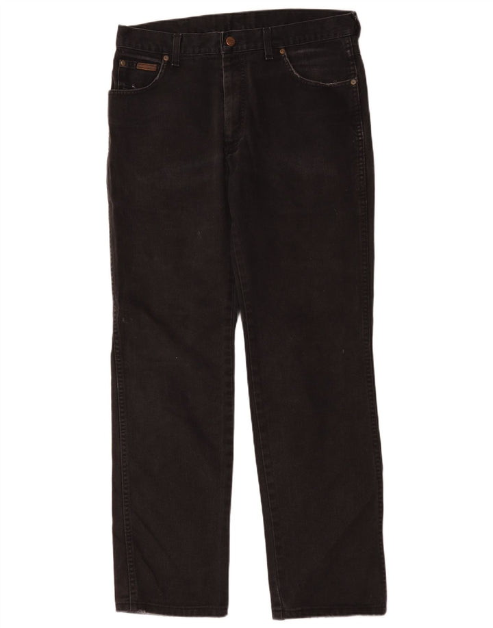 Wrangler Mens Straight Jeans W34 L31 Black
