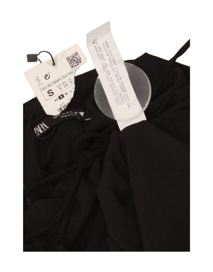 Zara Womens Sundress Small Black Polyester