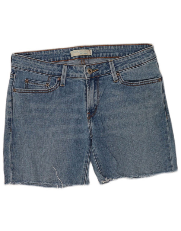 Levi's Womens 545 Denim Shorts US 8 Medium W30 Blue Cotton