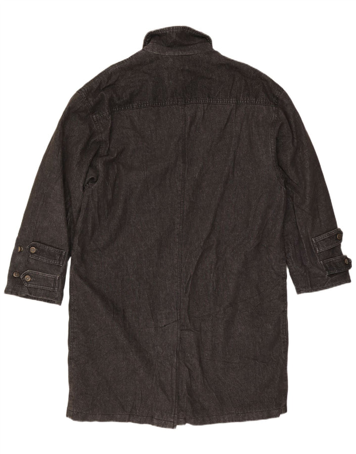 Trussardi Mens Denim Coat UK 40 Large Navy Blue Cotton
