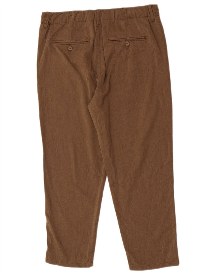 Jack & Jones Mens Pegged Chino Trousers W30 L23 Brown Polyester
