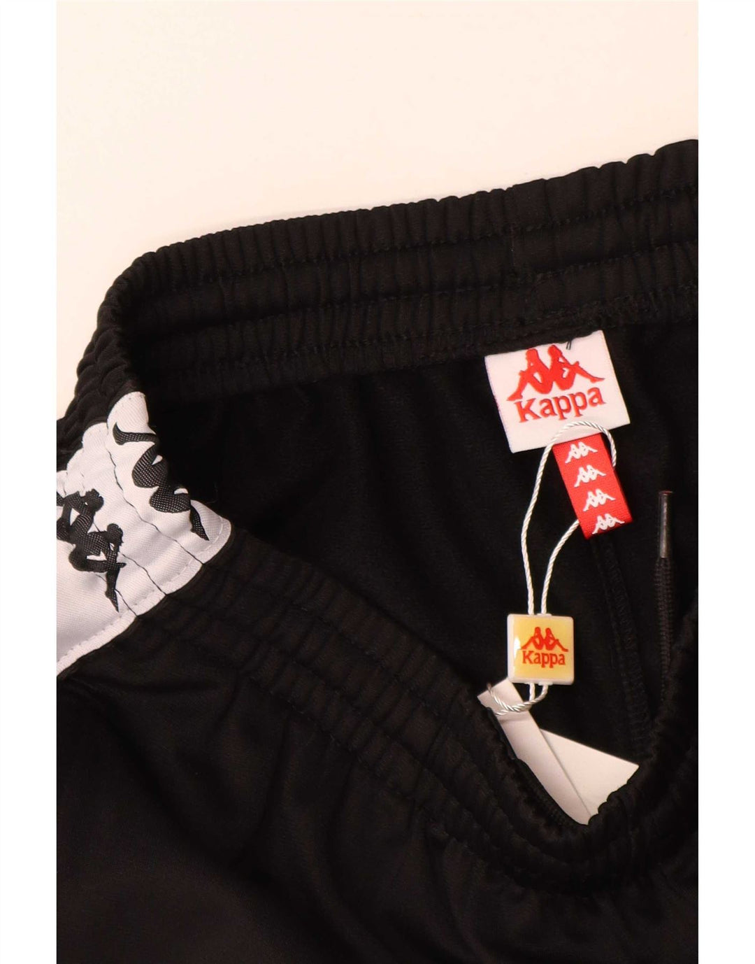 Kappa Boys Graphic Sport Shorts 11-12 Years Black Colourblock Polyester