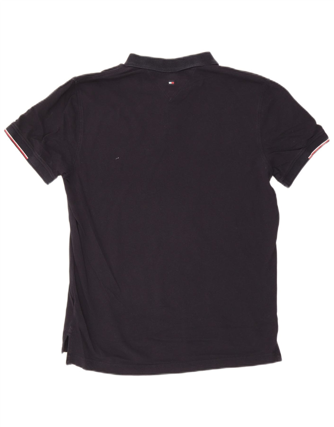 Tommy Hilfiger Mens Regular Fit Polo Shirt Medium Navy Blue Cotton