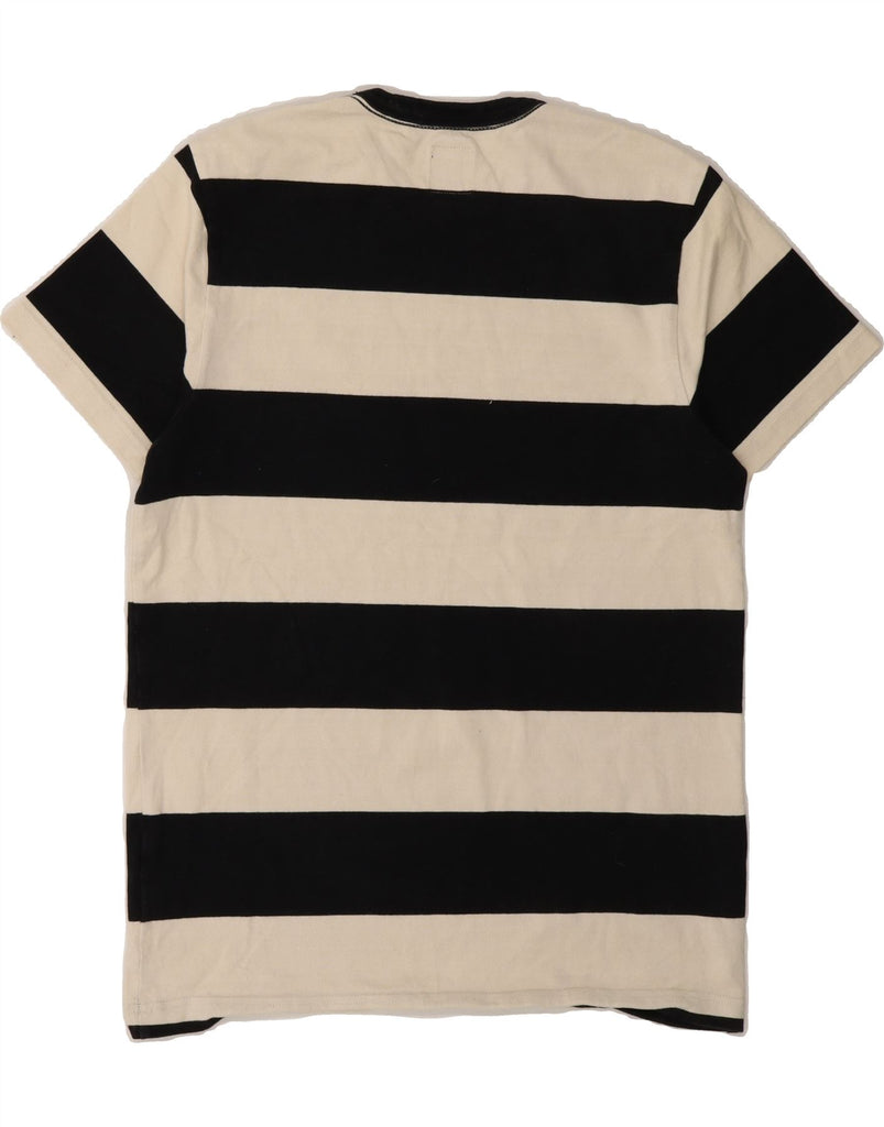 VANS Mens T-Shirt Top Small Off White Striped Cotton Vintage Vans and Second-Hand Vans from Messina Hembry 
