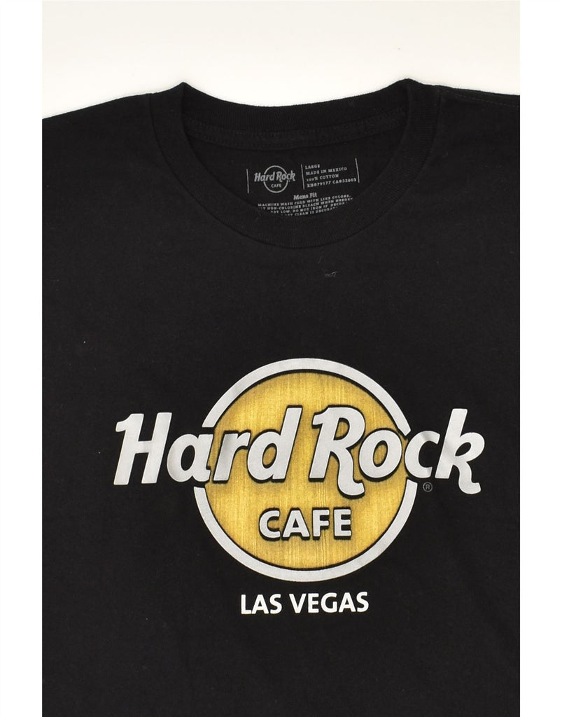 HARD ROCK CAFE Womens Las Vegas Graphic T-Shirt Top UK 16 Large Black | Vintage Hard Rock Cafe | Thrift | Second-Hand Hard Rock Cafe | Used Clothing | Messina Hembry 