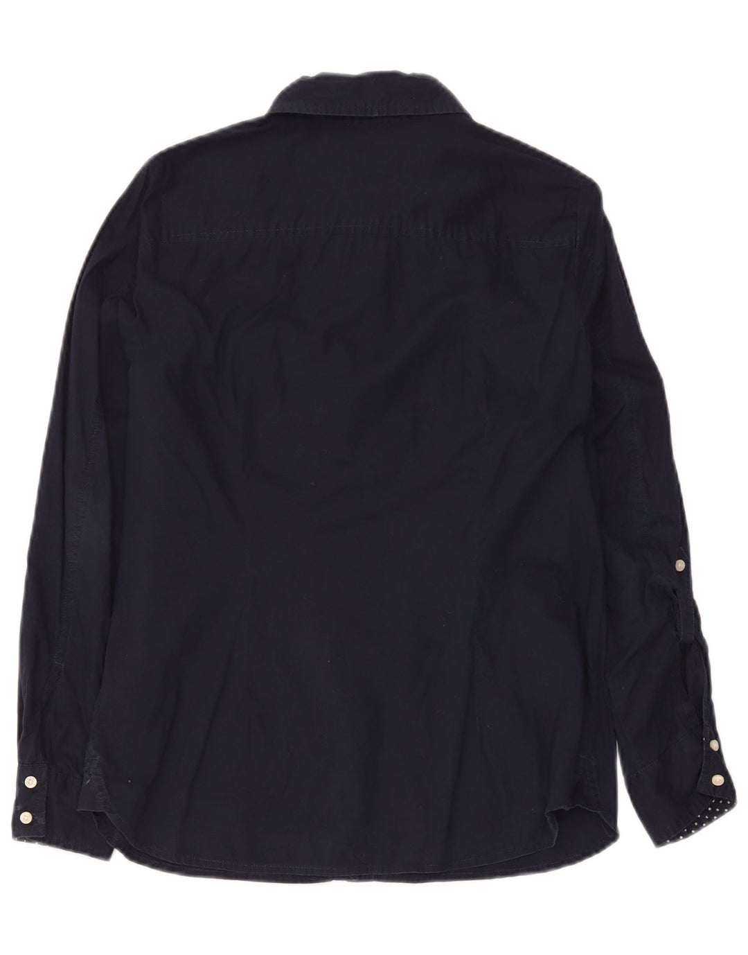 Tommy Hilfiger Womens Shirt UK 14 Medium Navy Blue