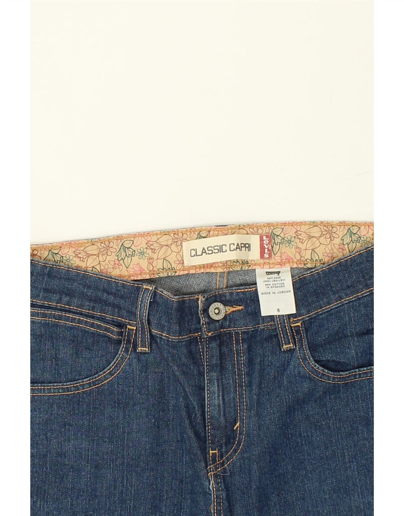 LEVI'S Womens Classic Capri Jeans US 6 Medium W30 L25  Blue Cotton | Vintage Levi's | Thrift | Second-Hand Levi's | Used Clothing | Messina Hembry 