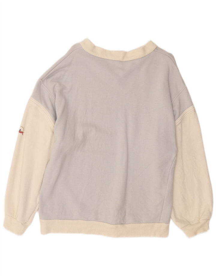 Bogner Womens Sweatshirt Jumper UK 14 Medium Purple Colourblock