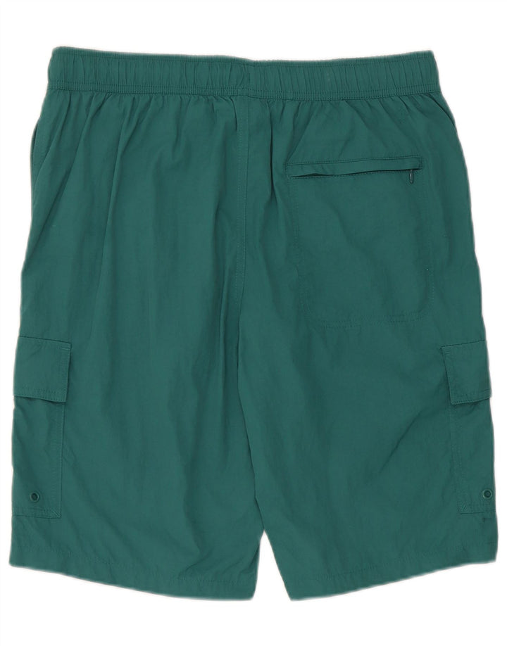 Marks & Spencer Mens Cargo Swimming Shorts Medium   Green Polyamide
