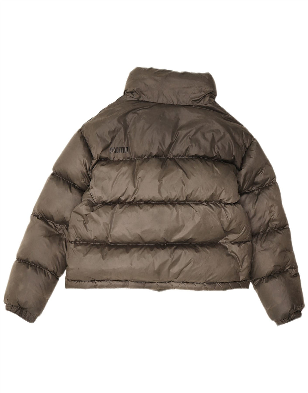 Puma Womens Graphic Padded Jacket UK 14 Medium Grey Polyester