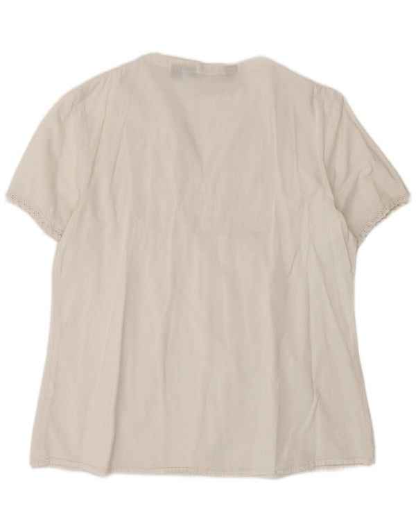 Mountain Warehouse Womens Blouse Top UK 12 Medium White