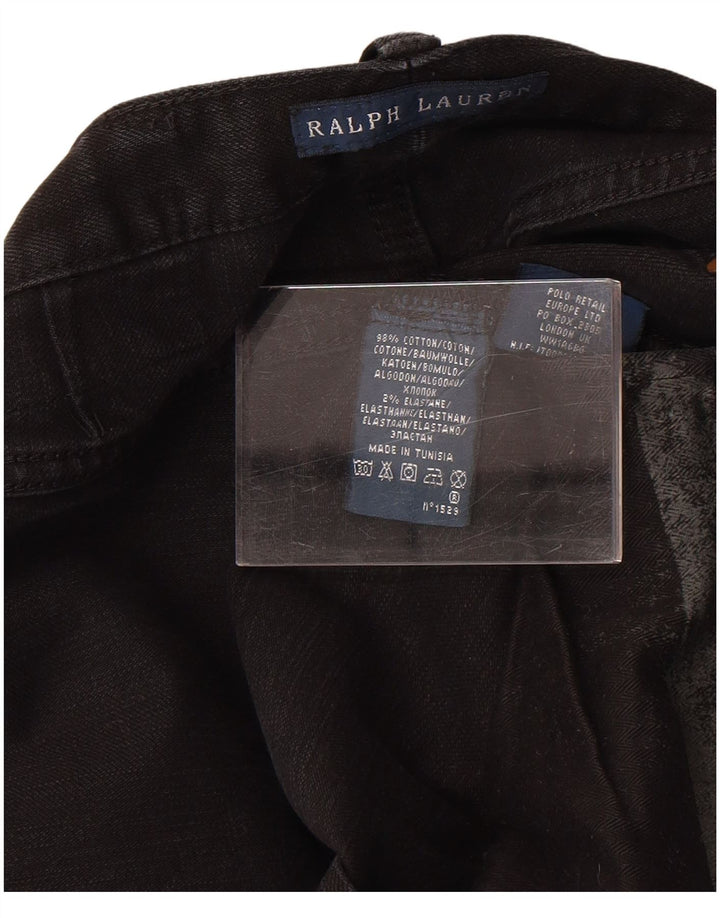 Ralph Lauren Womens Straight Jeans W30 L30 Black Cotton