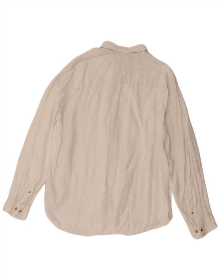 Timberland Mens Slim Fit Shirt 2XL White Linen