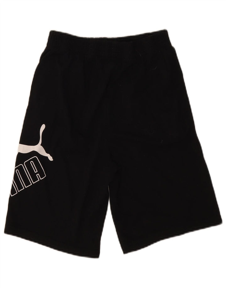 Puma Boys Graphic Sport Shorts 14-15 Years Large Black