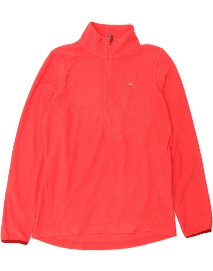 ROHAN Womens Zip Neck Pullover Tracksuit Top UK 14 Medium Pink Polyester Vintage Rohan and Second-Hand Rohan from Messina Hembry 