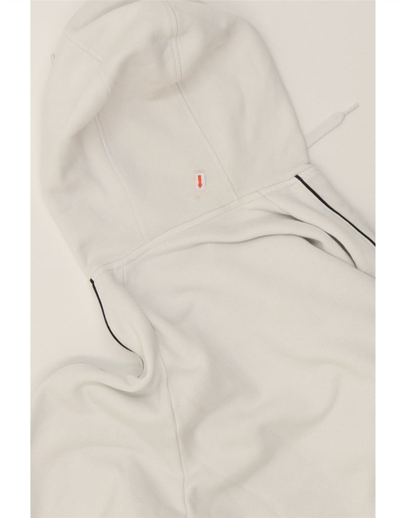 ADIDAS Mens Hoodie Jumper Large Off White Cotton Vintage Adidas and Second-Hand Adidas from Messina Hembry 
