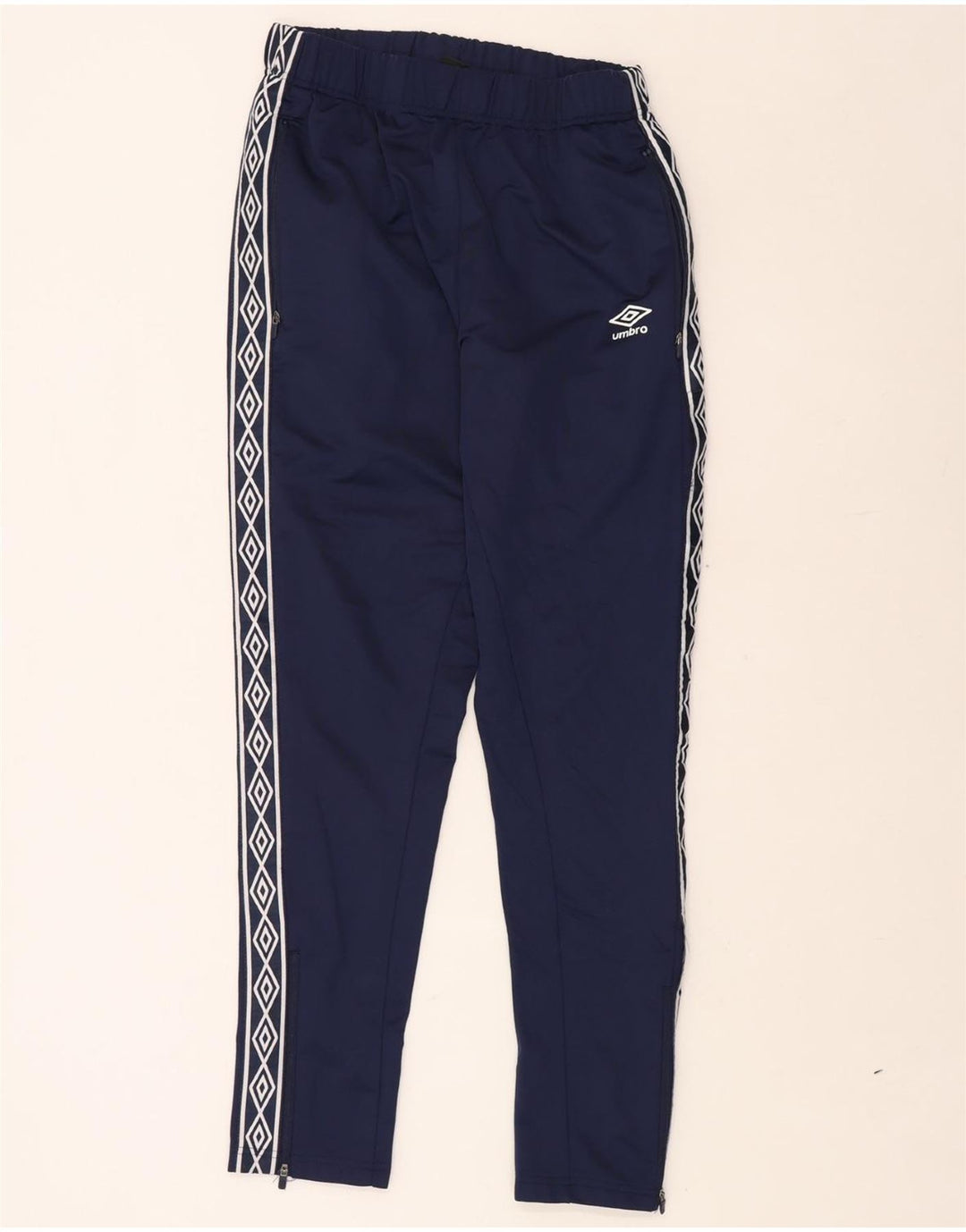 UMBRO Mens Graphic Tracksuit Trousers Medium  Navy Blue Polyester