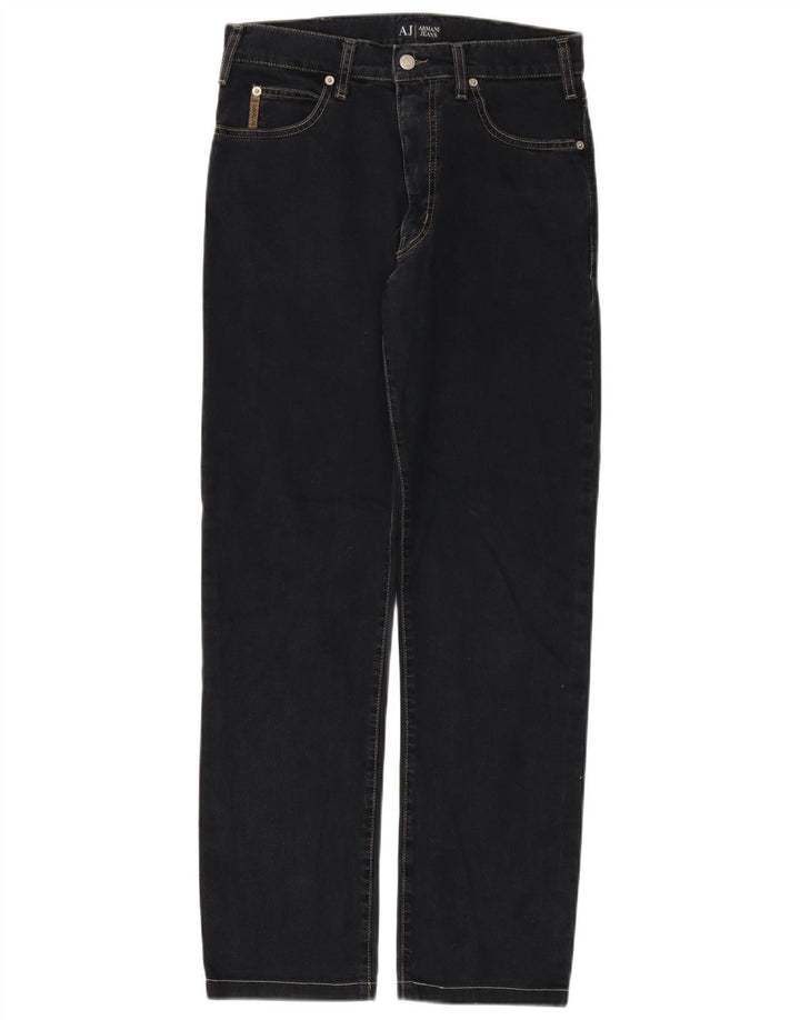 Armani Womens Straight Jeans W32 L29 Navy Blue Cotton