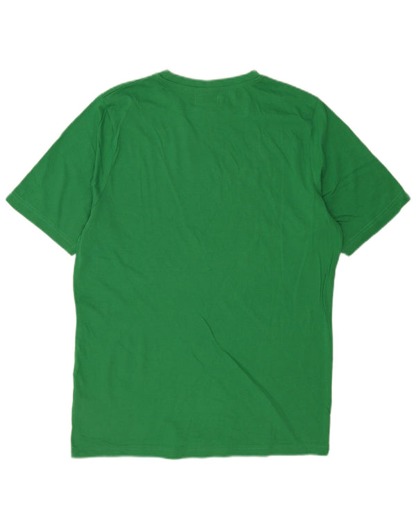 Kappa Mens Graphic T-Shirt Top Medium Green Cotton