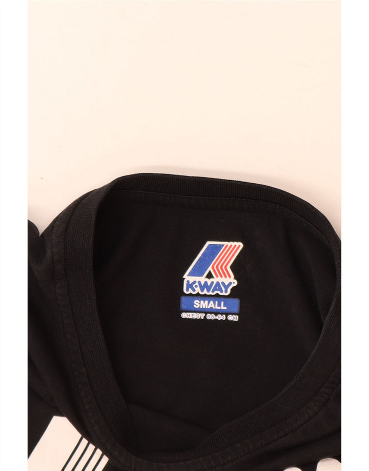 K-Way Mens Graphic T-Shirt Top Small Black