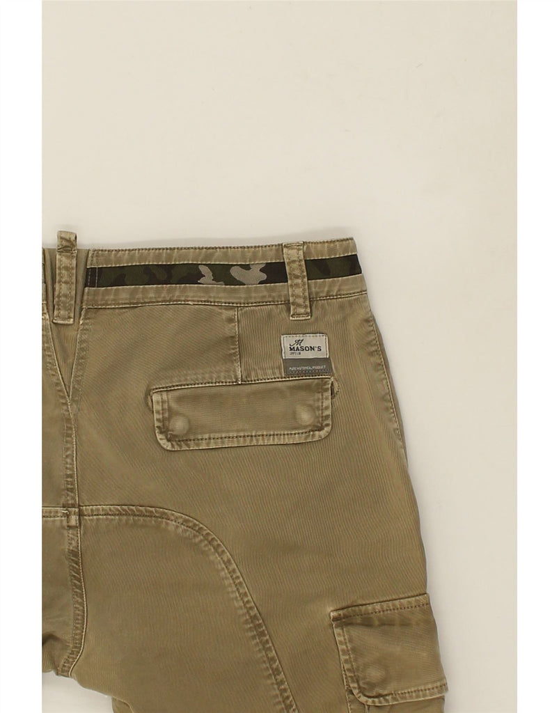 MASON'S Womens Slim Cargo Trousers W32 L27  Khaki | Vintage Mason's | Thrift | Second-Hand Mason's | Used Clothing | Messina Hembry 