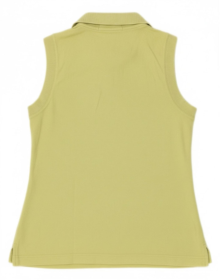 FILA Womens Sleeveless Polo Shirt IT 42 Medium Green