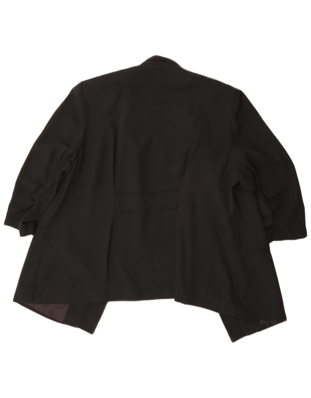 Marks & Spencer Womens 3/4 Sleeve Open Blazer Jacket UK 20 2XL  Black