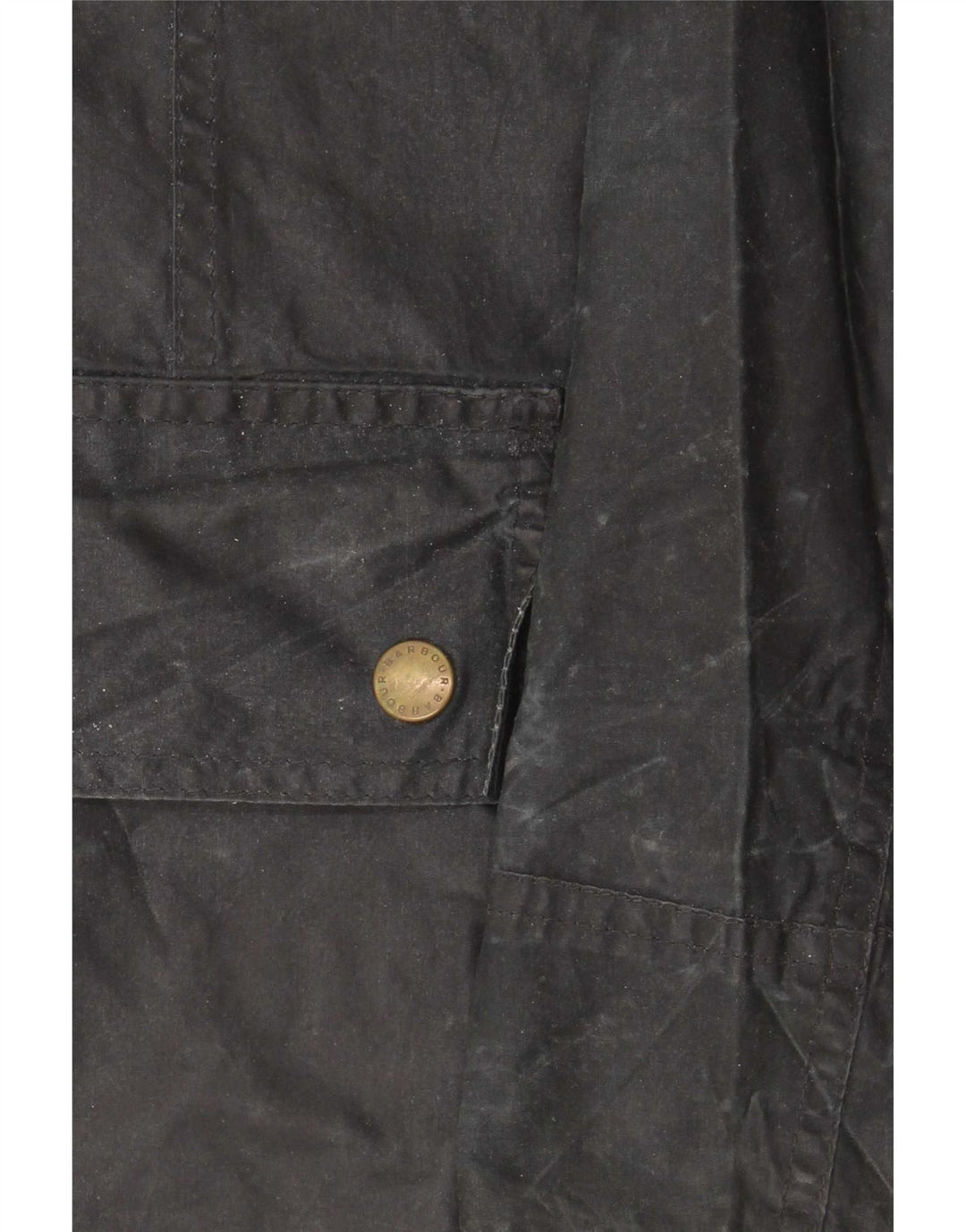 Barbour Womens Waxed Cotton Jacket UK 10 Small Black