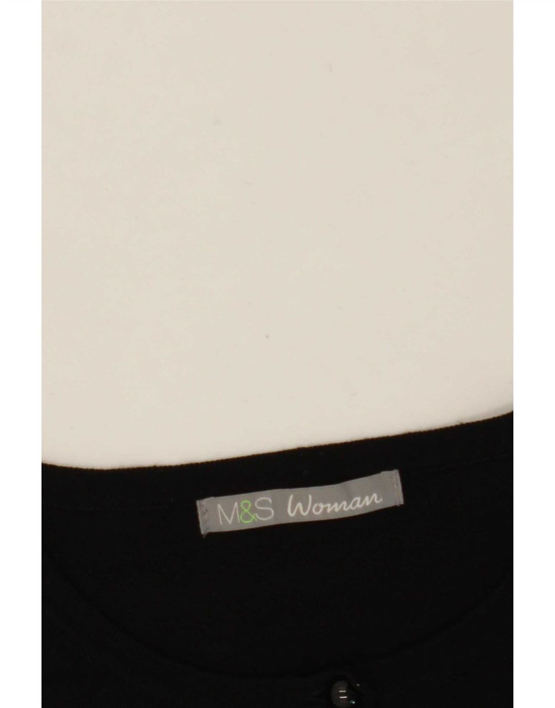Marks & Spencer Womens Cardigan Sweater UK 12 Medium Black