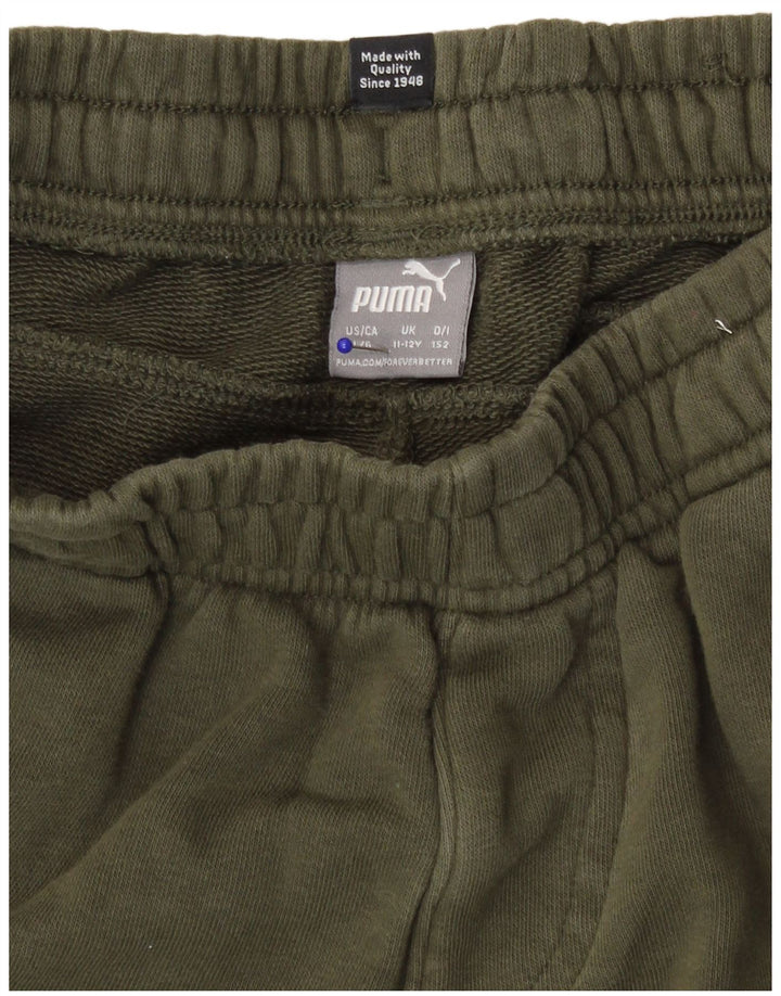 Puma Boys Sport Shorts 11-12 Years  Khaki Cotton