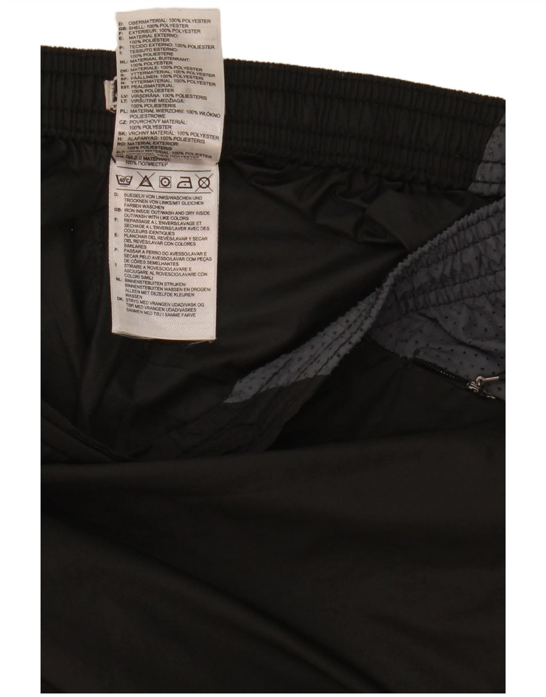 Adidas Mens Supernova Waterproof Trousers Large Black Colourblock Polyester