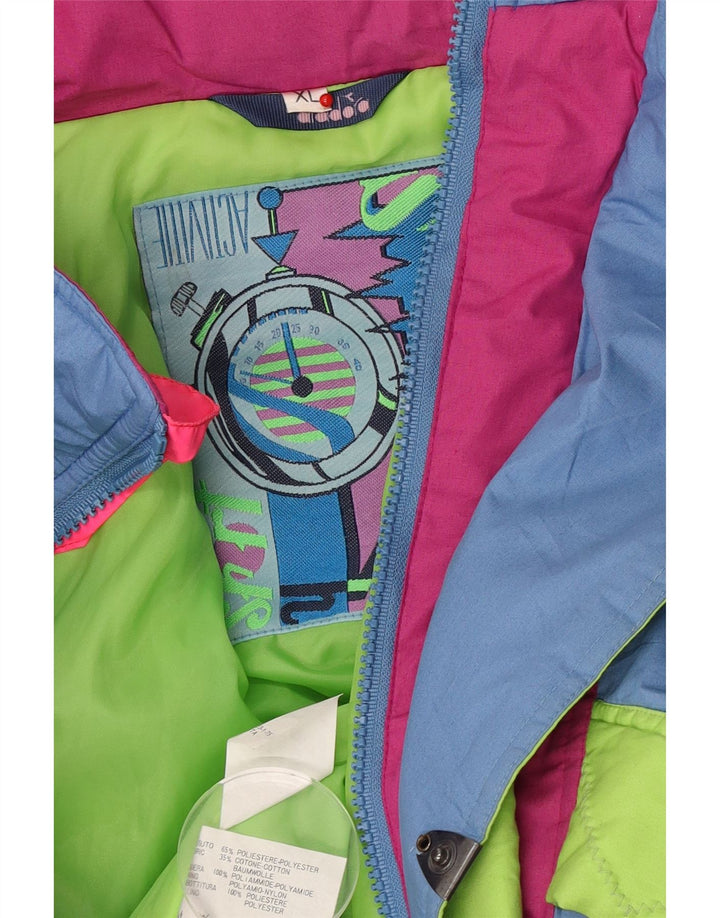 Diadora Mens Graphic Ski Jumpsuit XL  Blue Colourblock Polyester