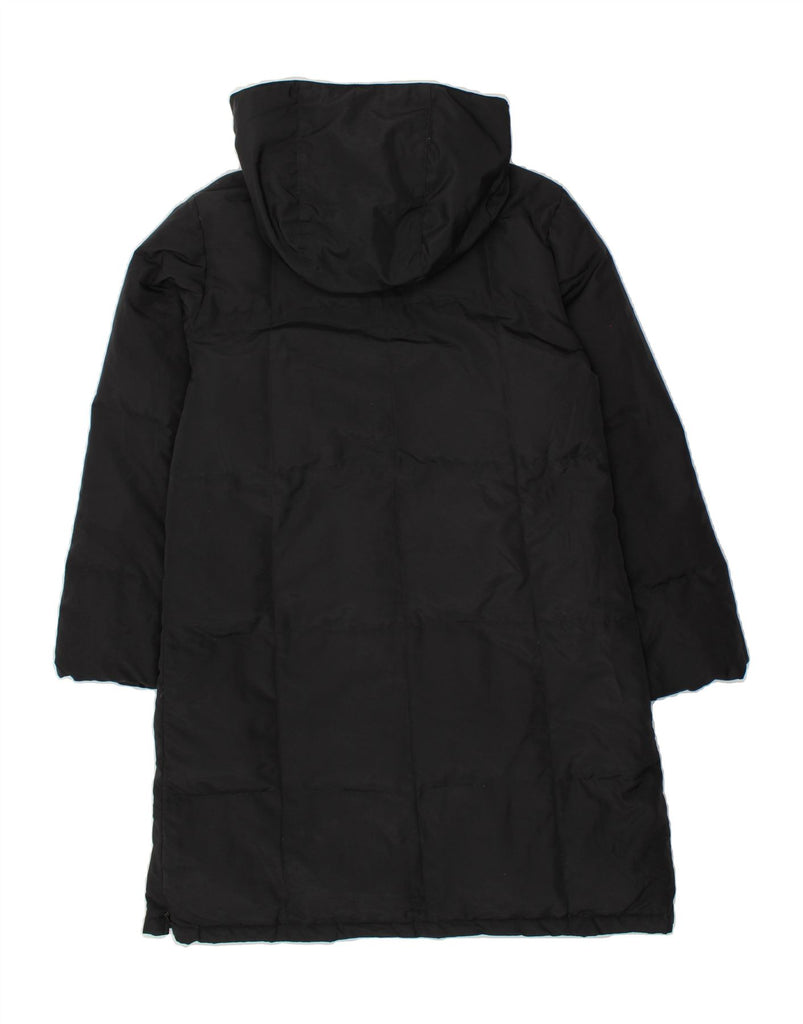 MAX MARA Womens Hooded Padded Coat UK 12 Medium Black Nylon | Vintage Max Mara | Thrift | Second-Hand Max Mara | Used Clothing | Messina Hembry 
