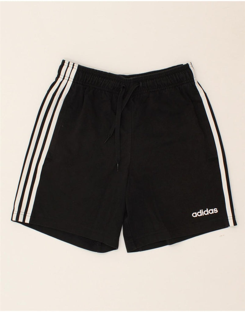 ADIDAS Mens Sport Shorts Small Black Cotton | Vintage Adidas | Thrift | Second-Hand Adidas | Used Clothing | Messina Hembry 