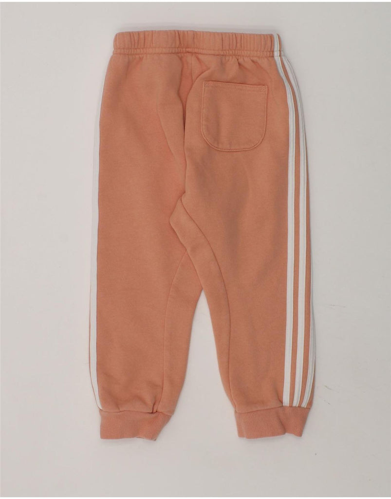 ADIDAS Girls Tracksuit Trousers Joggers 2-3 Years Brown Cotton | Vintage Adidas | Thrift | Second-Hand Adidas | Used Clothing | Messina Hembry 