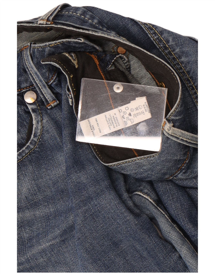 G-Star Womens Straight Jeans W28 L34 Blue Cotton