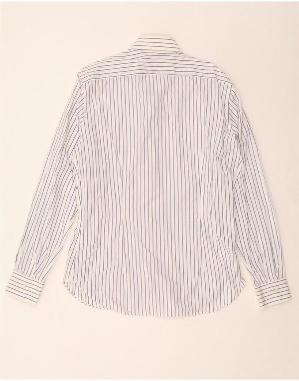 GIANFRANCO FERRE Mens Shirt Size 42 16 1/2 Large Blue Striped Cotton