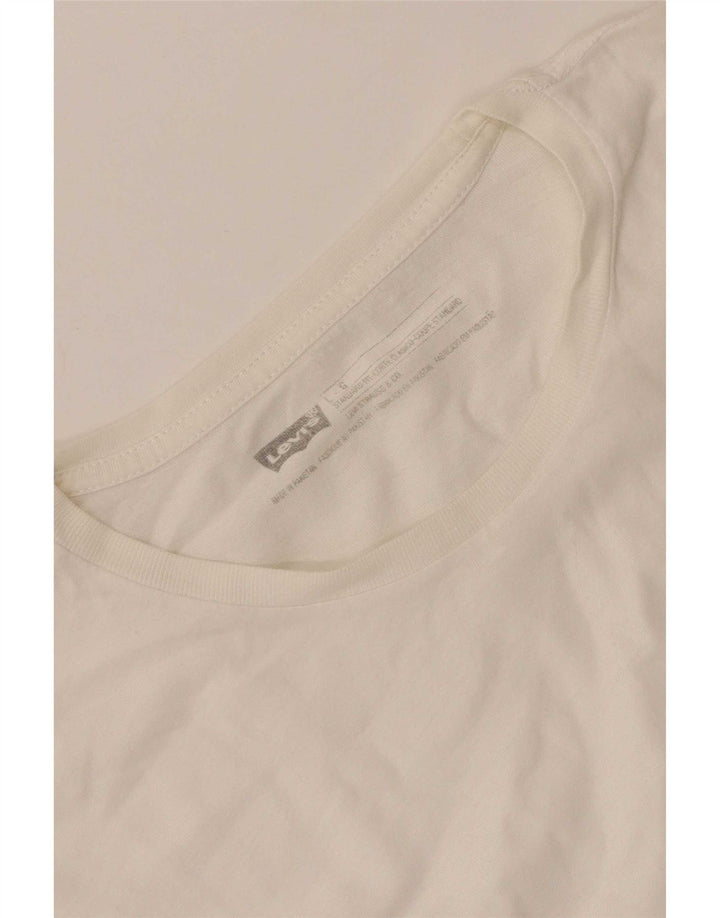 Levi's Mens T-Shirt Top Large White